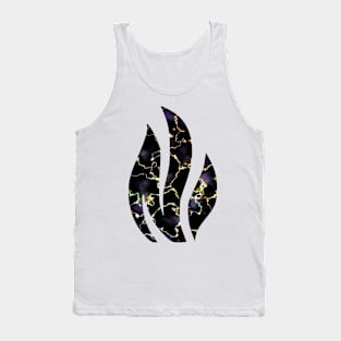 Black and Violet Marble Tank Top